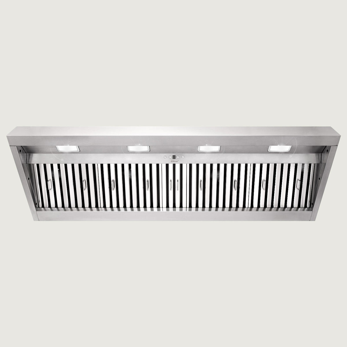 Nauxus 60 Inch Range Hood Insert with 1200 CFM Powerful Suction, Ultra Quiet Ducted Stainless Steel Kitchen Stove Vent Hood with Dimmable LED Lights, Timer, 4-Speed Touch Control , NX-19IL-60