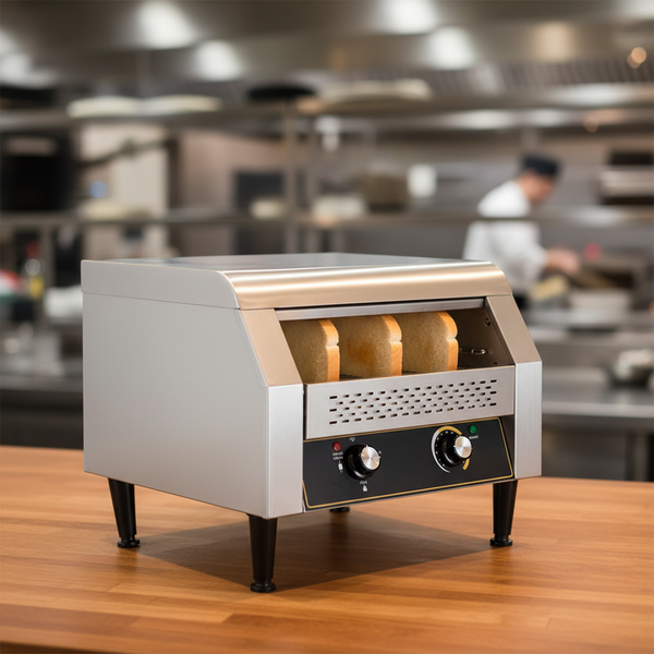 450 Slices/Hour Bread Toaster Commercial Conveyor Toaster Machine for Plain Bread Buns Bagles (450PCS/H Commercial Conveyor Toaster)