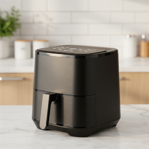 5.8 Qt. Panel Air Fryer, in Black